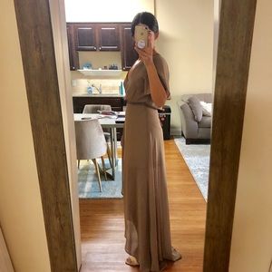 Show Me Your MuMu Dresses - Show Me Your MuMu - Taupe Maxi Dress Show Me Your MuMu Dresses - Show Me Your MuMu - Taupe Maxi Dress